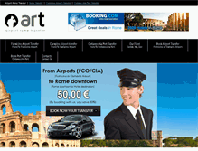 Tablet Screenshot of airportrometransfer.com
